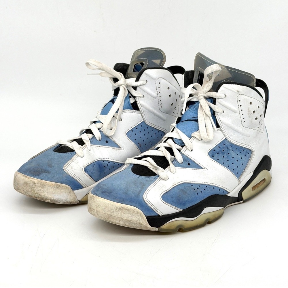 Jordan 6 Retro UNC White University Blue Mens Size 12 CT8529-410 Sneakers
